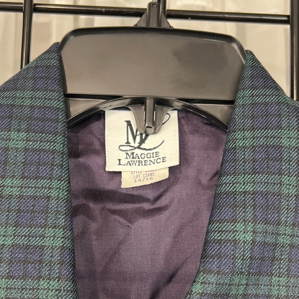 Plaid Zip-Up Vest from MAGGIE LAWRENCE - Picture 3 of 11